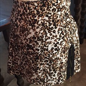Animal Print Skort